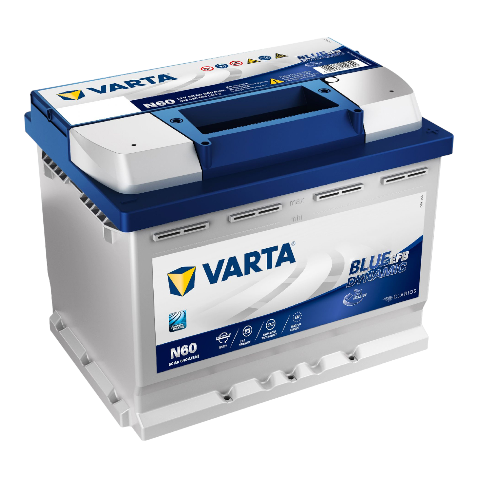 BATTERIA VARTA BLUE DYNAMIC EFB N60 60Ah 640A